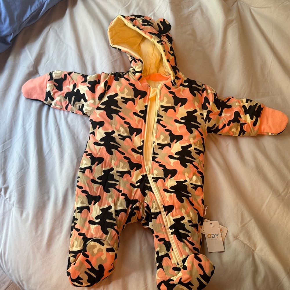 Amazon Camo Kids Footie - warm winter bunting